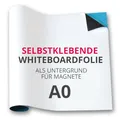 Magstick Ferrofolie Whiteboard-Folie selbstklebend I DIN A0 118,9 x 84,1 cm I flexibel beschreibbar abwischbar I Haftgrund für Magnete I XXL in weiß I mag084