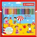 STABILO Dreikant-Buntstifte Trio dick, 24er Karton-Etui