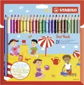 STABILO Dreikant-Buntstifte Trio dick, 24er Karton-Etui