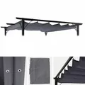 Ersatzbezug 370x300cm für Dach Pergola Pavillon MCW-C42 3,5x3,5m grau