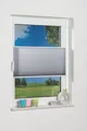 K-Home Plissee "Klemmfix Pisa" Gr. 41, grau (silbergrau), 130cm, zweiseitig verschiebbar, 35cm