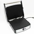 ALKANA Kontaktgrill Elektrogrill Grill Aufklappbar Antihaft Platten 2200W