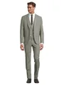 Steffen Klein Herren Anzug - Dreiteiler - Slim Fit - Größe 106 - Business Anzug mit Weste - Elastischer Komfort - Khaki