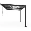 Sojag Terrassenüberdachung Hana 1013 Schwarz 305,3 cm x 399,4 cm x 270,1 cm