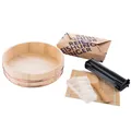 Reishunger Sushi Equipment Box XXL (4-teilig) - Sushi Maker Set mit Hangiri Schüssel