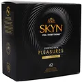 SKYN Unknown Pleasures 42 Kondome ohne Latex Set aus 4 Verschiedene Sorten