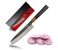 Küchenkompane Fleischmesser Küchenkompane Damast-Chefmesser Shikku, 20cm, VG10 Kern