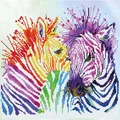 Diamond Dotz Diamond Painting Regenbogen Zebras (DD8.005)