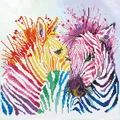 Diamant Dotz Diamant Malerei Kit: Rainbow Zebras