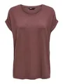ONLY Damen Onlmoster S/S O-Neck Top Noos JRS, Rosa (Rose Brown), XL