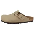 Birkenstock Boston SFB geöltes Naturleder Weichbettung normal Clog Sandalen, Hausschuhe, Pantoletten, Badeschuhe, Gartenschuhe braun 44 EU