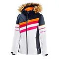 Black Crevice Damen Skijacke, schwarz/weiß, 36