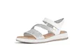 Gabor Damen Sandaletten, Frauen Sandalen,Moderate Mehrweite (G),Silber/Weiss (51),40.5 EU / 7 UK