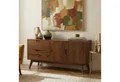 IDIMEX Sideboard TIVOLI, Skandi Anrichte aus Massivholz, Kastanien farben, mit 2 Türen und 2 Sc
