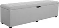 Home affaire Hockerbank Checked, mit Stauraum, Breite 120 cm und 160 cm, als Bettbank geeignet