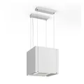Klarstein Velaire Dunstabzugshaube Deckenhaube 40 cm -  Energieklasse, 601 m³/h Luftstrom, Touch-Bedienung, LED, Liftfunktion, Leise, Abzugshaube, Weiß