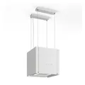 Dunstabzugshaube Inselhaube 40 cm Liftfunktion matt/glanz Touch LED  weiß