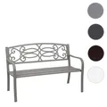 Mendler Gartenbank HWC-F44, Bank Parkbank Sitzbank, 2-Sitzer pulverbeschichteter Stahl ~ Variantenangebot 69699