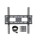 TV Wandhalterung für 26-52 Zoll (ca. 66-132cm) Flach & Curved LCD LED OLED Fernseher & TFT Monitor | Neigbar | Wand Halter Fernseher Halterung | VESA 200x200-400x400 | Schwarz