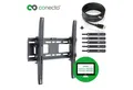 conecto TV-Wandhalterung TV Wandhalter für LCD LED Fernseher & Monitor, (bis 52 Zoll, neigbar)
