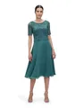 Vera Mont Damen Cocktailkleid mit Spitze Dark Emerald,38