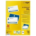 Sigel Visitenkarten LP853 weiß, 8.5x5.5 cm