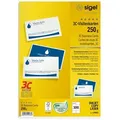 Sigel Visitenkarten LP853, Edelkarton hochweiß-matt, ohne Perforation 250 g/m2 weiß