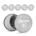 EEMB 5 Pack CR1620 Batterie 3V Lithium Batterie Knopf Münzzelle Batterien 1620 Batterie ECR1620 DL1620 für Uhr Schlüsselanhänger Taschenrechner Auto Fernbedienung Fernbedienung Spiel Spielzeug