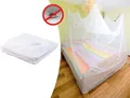 NEU Moskitonetz 200x200x200 cm groß weiß für Doppelbett Camping Vorhang Insekten