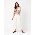 TONI 7/8-Jeans Jenny Culotte mit weitem Bein weiß 44