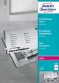 AVERY Zweckform 3480 Transparente Folien für Laserdrucker und Kopierer (100 selb