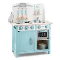 Eitech New Classic Küchenzeile - Bon Appetit - DeLuxe blau Spielküche aus Holz