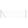 vidaXL Zaun mit Pfosten Silber 0,6 x 25 m Stahl 3351022