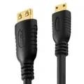Purelink PureInstall PI1200 - HDMI-Kabel mit Ethernet - 19 pin mini HDMI Type C männlich zu HDMI männlich - 3,0m - Dreifachisolierung - Schwarz (PI1200-030)