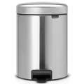 Kosmetikeimer Brabantia newIcon 5 L Matt Edelstahl kleiner Treteimer aus Edelstahl mit Kunststoff-Inneneimer 55112645