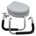 PEPE Mobility - Toilettensitzerhöhung mit Armlehnen 10cm, WC Sitzerhöhung mit De