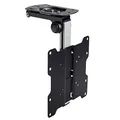 KUMA TV Halterung - Tilt Swivel Down VESA Halterung für Kurven- und Flachbildfernseher - Universal Flip Down Wandhalterung 17" 19" 22" 24" 26" 29" 32" 37" Zoll LCD LED Monitor - Unterschrank und Decke