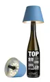 sompex - Flaschenlampe, wiederaufladbar, RGBW, Blau TOP 2.0