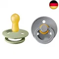 BIBS Colour Schnuller 2er-Pack, BPA-frei, Kirschform Nippel.