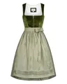 Nübler Damen Dirndl Kamila I Größe 44 I Midi-Dirndl mit Rocklänge 70 cm & passender Schürze I Festliches Trachtenkleid mit modernem Schnitt & dezenten Details I Ideal für Trachten & Festlichkeiten