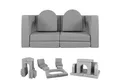 COSTWAY Kindersofa, 8-teilig Modulares Spielsofa aus Schaumstoff