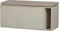WOOOD Sitzbank SETTLE DOWN Lowboard mit Kissen, HIFI-Kommode, mit Kabeldurchführung, Breite/Tiefe/Höhe: 108/44/45 cm