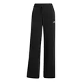 adidas Damen Essentials SMALL Logo Feel Cozy Open Hem Pants, Black/White, XXL
