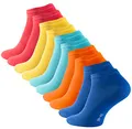 10 Paar COTTON-Essentials Sneaker Socken, Baumwolle, Fun Colours, Gr. 35-38