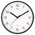 MAUL Wanduhr MAULdrip Ø 25.5 x 4.5 cm Kunststoff exkl. Batterie schwarz