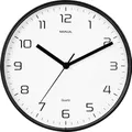 Maul 9051690 Quarz Wanduhr 25cm x 40mm Schwarz