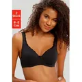 petite fleur T-Shirt-BH (Packung, 2 Stück) mit ungefütterten, nahtlosen Cups, aus Baumwollqualität schwarz 100