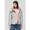 Superdry für Damen. W5011679A Mountain SD-Windcheater Windbreaker Jacke grau (S), Lässig, Polyester, Langarm