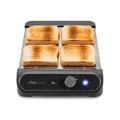 Flacher Toaster Barley, 900W mit 3 QuarzHeizelementen, Horizontaler Edelstahl...