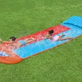 H2OGO Wasserrutsche Tsunami Splash Ramp Doppelseitig Rutsche Badespaß Bestway